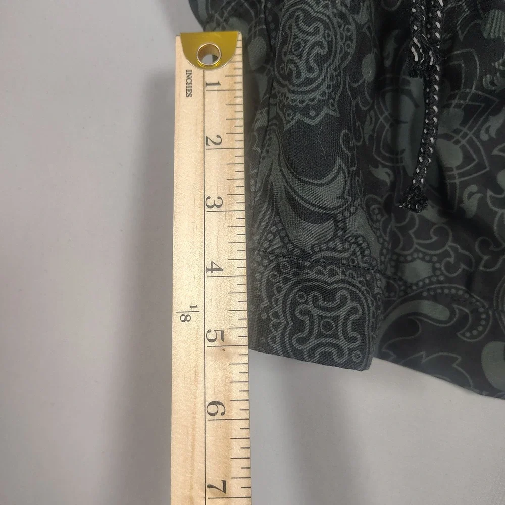 Tommy‎ Bahama Swim Trunks Mens Large Grey Tonal Paisley Pattern Polyester
